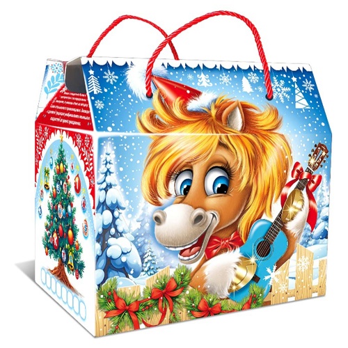 Подарок с конфетами «Сумочка Гитарист» 600г Премиум